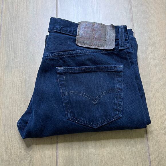 Levi’s 501 Jeans Mens 36x32 Dark Blue Made in USA 1996 Button Fly boho western